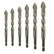 Four-Flute Sawtooth Eccentric Drill Bit, Multifunction Drill Bit Set, High Hardness Skewed Head Ecce