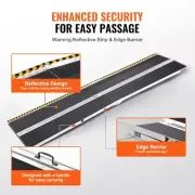Portable Aluminum Wheelchair Ramp, 3.05m, 363kg Capacity, Foldable & Non-Slip