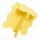 JY (Yellow)Flower Coffee Table Wooden Rounded Edges Stable Small Coffee
