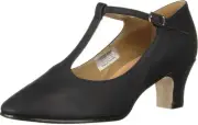 Bloch Women's Chord T-bar Strap 2" Dance Shoe 8, Black