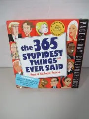 365 Stupidest Things Ever Said Page-A-Day 2022 Calendar Comedy NIBOX