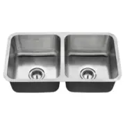 Reliant® 32 x 18" Stainless Steel Undermount Double-Bowl Kitchen Sink