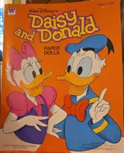 Walt Disney's Daisy and Donald Paper Dolls by Whitman 13x10 Booklet