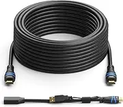 4K HDMI Cable with Signal Booster 22.8M/75FT (4K 60Hz, in-Wall CL3 Rated) - Compatible with PS5, PS4, Xbox, Apple TV, HDTV, Blu-ray, PC