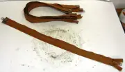 YKK, JACKET ZIPPER, 24" LONG, 2 WAY MOLDED PLASTIC, TAUPE BROWN, LOT OF 5
