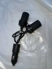 12 Volt Twin double Plug-In Cigarette Lighter Socket extension adaptor