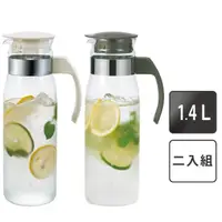 在飛比找momo購物網優惠-【HARIO】耐熱玻璃冷水壺–2入組／1.4L(RPLN-1