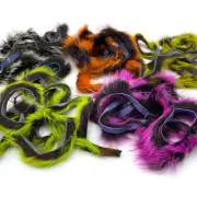 MAGNUM FROSTIP RABBIT STRIPS - Hareline Fly Tying Zonker Fur Material Frost Tip