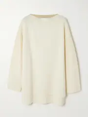 [LAUREN MANOOGIAN] LAUREN MANOOGIAN - Oversized Pima Cotton Sweater - White - 2 2 White