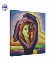 PAINT MY LOVE TWO FACED IN ONE- Rolled in a Tube / Ready to Hang / Framed