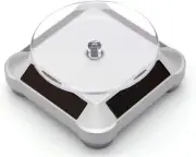 Solar Turntable 360° Rotating Stand Display Plate For Small Items Model