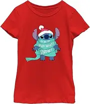 [Disney] Girl's Lilo & Stitch Who Wants Snow? T-Shirt