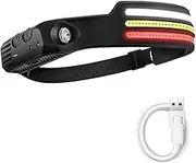 Gyorwst Rechargeable LED Light Lamp with 10 Light Modes Light Flashlight for Hiking, Repairing