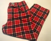Flannel Pajama Pants Mens XXL Red Plaid