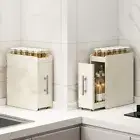 Stable Narrow Spice Rack Pull-Out Condiment Storage Organizer for Kitchen