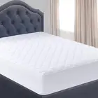 King Mattress Protector Quilted Fitted - Mattress Cover Stretches up to 40 Cm De