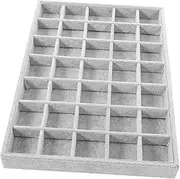 CHILDWEET Jewelry Display Tray Ring Storage Organizer Desktop Jewel Storage Case for Cosmetics