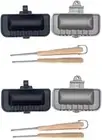 2Pcs Double-Sided Sandwich Baking Pan Sandwich Maker Flip Grill Pan Baking Sheet