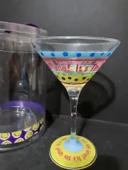 Mud Pie Tini Time Martiny Glass