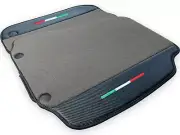 Genuine Carbon Fiber Leather Floor Mats For Ferrari 812 Superfast Gray Carpet (for: Ferrari)