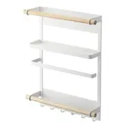 Kitchen Organiser Rack Fridge Magnetic Paper Towel Holder With Hooks