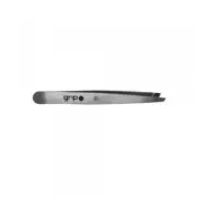 Caronlab Grip Slanted Tip Tweezer S1 (Stainless Steel) Eyebrow Hair Removal