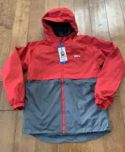 Eddie Bauer Youth Boy's size L 14/16 lightweight 3 in 1 jacket gray / red