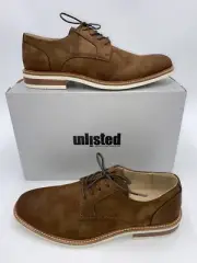 New Unlisted By Kenneth Cole Men’s Jimmie Lace Up Plain Toe Brown Size Size 9M