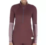 Artilect Flatiron 185 1/4 Zip Women's Baselayer Top, Andorra/Twilight Mauve, Med