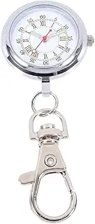 [LIFKOME] 1pc Nurse Table Mens Keychains Key Accessory Carabiner Pocket Watch Men Watches Clip Hanging Watch Pocket Keychain Pendant Vintage Watch Men Keychain Strap Material: Alloy Silver