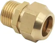 Copper Pipe Fittings, 1/8 ", 1/4", 3/8 ", 1/2", External Thread 6mm, 8mm, 10mm, 12mm, Air Conditioning Pipe Fittings(Tube OD 19mm,3/8")