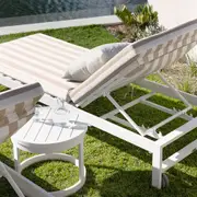 Kansas Outdoor Aluminium Sun Lounge on Wheels with Sunbrella cushion - Outdoor Sun Lounges