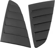 2X Car Window Quarter Louver Car Side Vent Scoop Cover Compatible for Ford Mustang 2 Door 2015-2020 for Coupe Model GT C Style