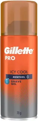 Gillette Pro Icy Cool Menthol Shave Gel, 70 Grams