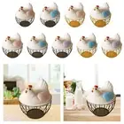 Chicken Egg Basket, Wire Chicken Egg Storage Basket, Round Wire Chicken Egg