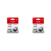 2PK Canon Pixma CL646 Colour Ink Cartridge 180 Page Yield CMY