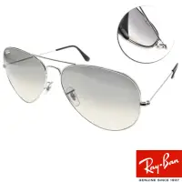 在飛比找momo購物網優惠-【RayBan 雷朋】太陽眼鏡 飛官款(銀 #RB3025 