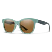 Smith Womens Caper Lifestyle Sunglasses, Saltwater / Chromapop Polarized Brown