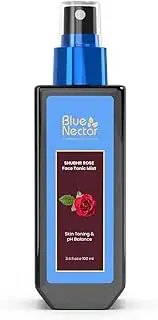 Blue Nectar Pure Rose Water for Face | Gulab Jal Rose Water Spray for Face | Natural Face Toner for Glowing Skin & Pore Tightening (100 ml)