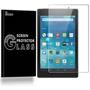 Amazon Fire HD 8 (2018 & 2017) [2-PACK BISEN] Tempered Glass Screen Protector
