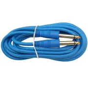10 ft foot BLUE 1/4 mono guitar to effects pedal instrument PA patch cable cord