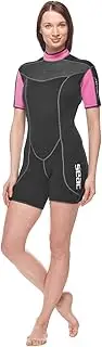 SEAC Women's Sense Short Wetsuit for Snorkeling and Underwater, 2.5 mm Super Elastic Neoprene
