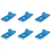 6x Appetito Ice Cube Tray w/ Pour-Through Lid Home Kitchen/Bar Essentials Blue