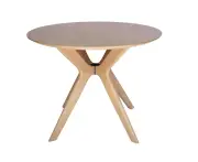 Doreen Collection | Round Wood Dining Table | 100cm - Natural