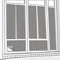 在飛比找momo購物網優惠-【CARBUFF】DIY居家玻璃靜電貼/黑+銀 60x150