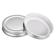 Mason Jar Lids, 30 Pcs - Tinplate Canning Lids Regular Mouth Leak Proof (Silver)