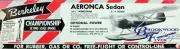 Berkeley AERONCA SEDAN PLAN + PARTS PATTERNS to Build 35" FF / RC Model Airplane
