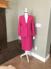 NWT Sheridan Square 2-Piece Set Hot Pink Blazer And Skirt