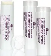 Laundry Stain Remover Stick - Pre Wash Spot Cleaner for Fabric Clothing on Cotton, Wool, Synthetics - Easy Removal of Grease, Blood, Coffee, Ink, Lipstick, Wine, Grass Soil | Clean On-The-Go by Cadie (3 Pack)