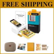 Instant 4x6 Photo Printer Bundle - Bluetooth Convenience with 90 Sheets Included